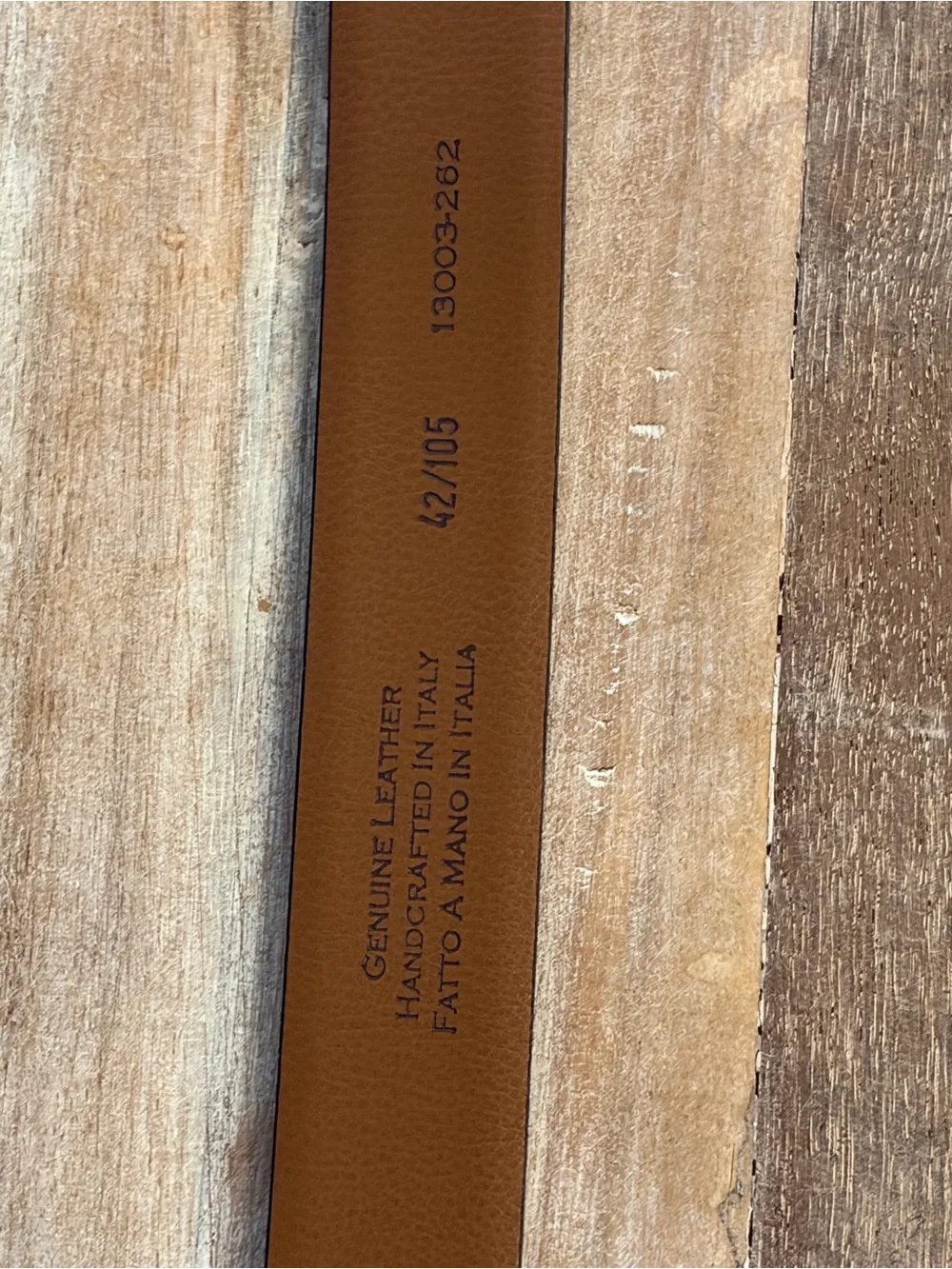 Joseph Abboud Men’s Leather‎ Belt Size 42 / 105 Brown Handcrafted in Italy EUC